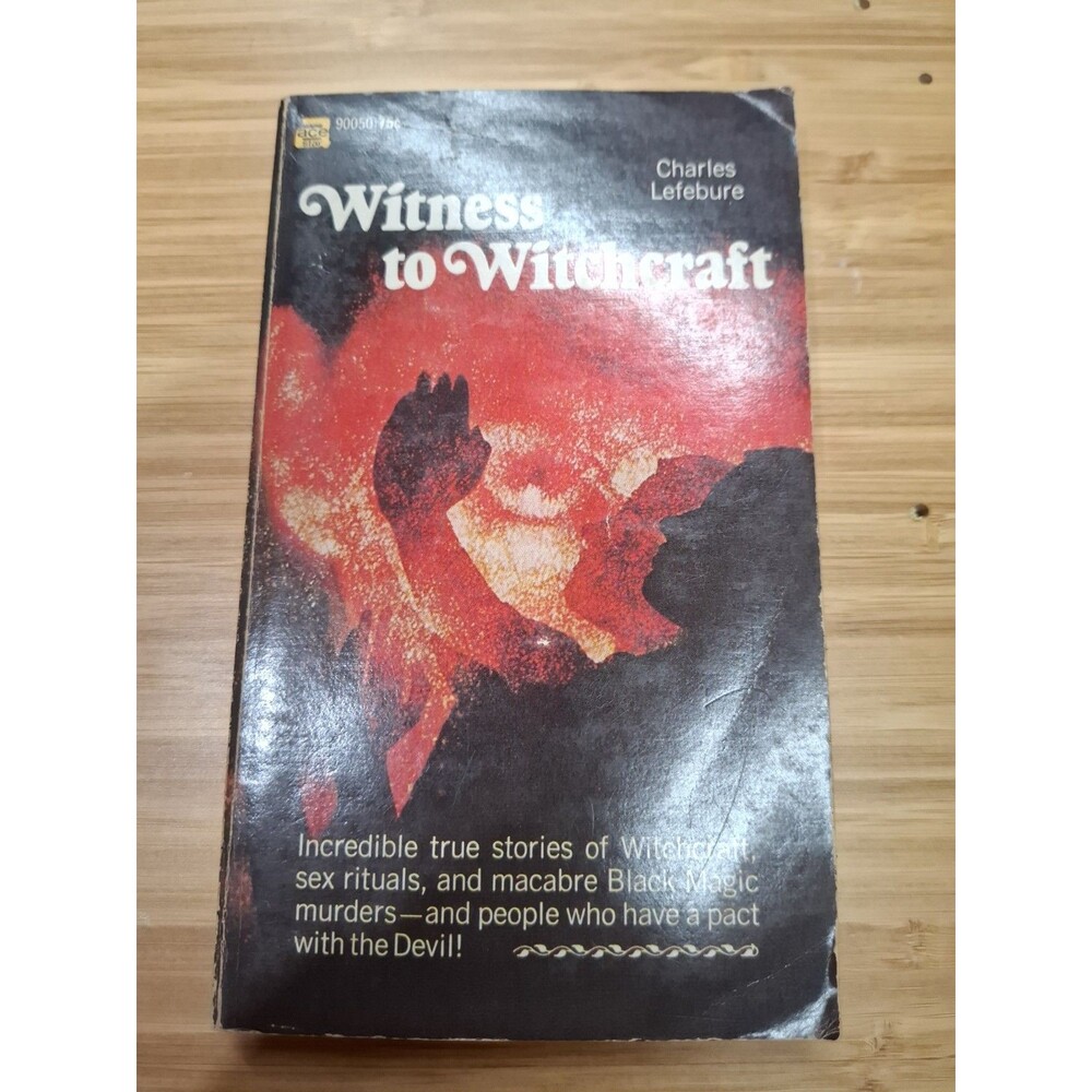 WITNESS TO WITCHCRAFT Charles Lefebure 1970 Ace Books 90050 Occult Vintage PB
